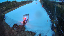 Kamera u nástupu na vlek svah A