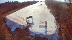 Kamera u nástupu na vlek svah A