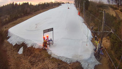 Kamera u nástupu na vlek svah A