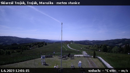 Skiareál Troják - Troják, Maruška - meteo stanice - 1.6.2023 v 12:01
