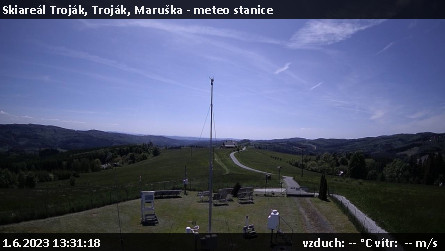 Skiareál Troják - Troják, Maruška - meteo stanice - 1.6.2023 v 13:31