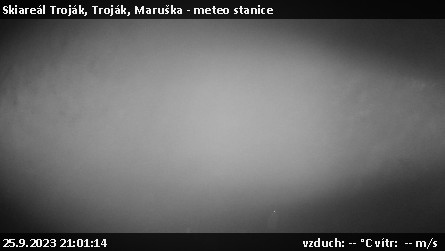 Skiareál Troják - Troják, Maruška - meteo stanice - 25.9.2023 v 21:01