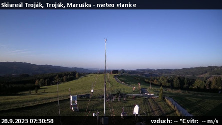 Skiareál Troják - Troják, Maruška - meteo stanice - 28.9.2023 v 07:30