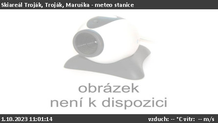 Skiareál Troják - Troják, Maruška - meteo stanice - 1.10.2023 v 11:01