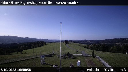 Skiareál Troják - Troják, Maruška - meteo stanice - 3.10.2023 v 10:30