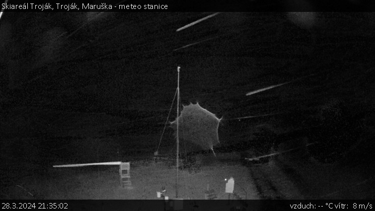 Skiareál Troják - Troják, Maruška - meteo stanice - 28.3.2024 v 21:35