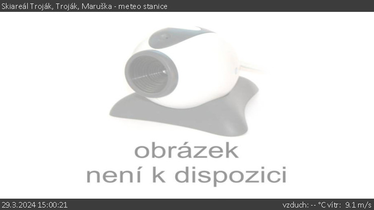 Skiareál Troják - Troják, Maruška - meteo stanice - 29.3.2024 v 15:00