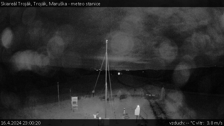 Skiareál Troják - Troják, Maruška - meteo stanice - 16.4.2024 v 23:00