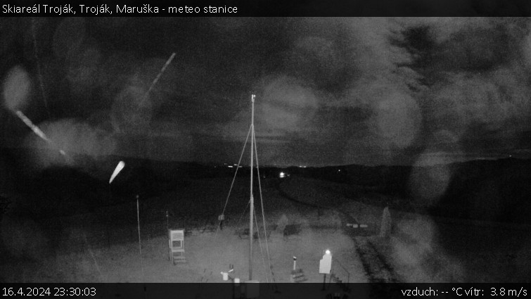 Skiareál Troják - Troják, Maruška - meteo stanice - 16.4.2024 v 23:30