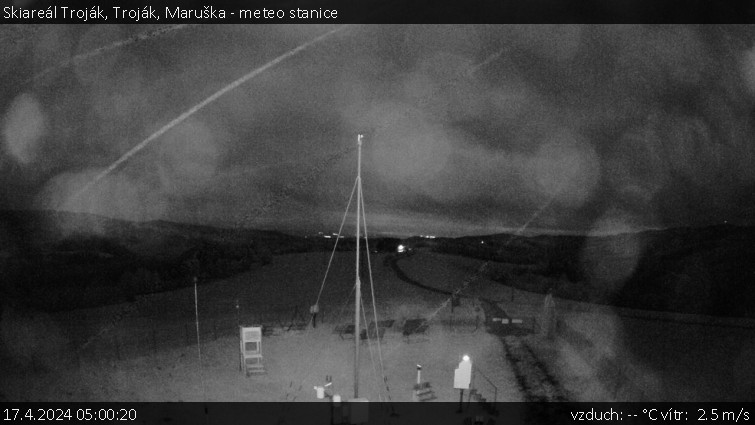 Skiareál Troják - Troják, Maruška - meteo stanice - 17.4.2024 v 05:00