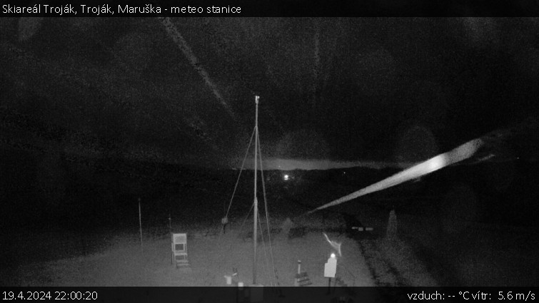 Skiareál Troják - Troják, Maruška - meteo stanice - 19.4.2024 v 22:00