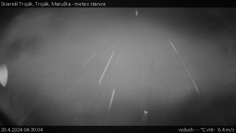 Skiareál Troják - Troják, Maruška - meteo stanice - 20.4.2024 v 04:30