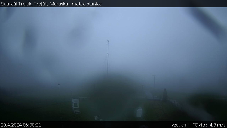 Skiareál Troják - Troják, Maruška - meteo stanice - 20.4.2024 v 06:00