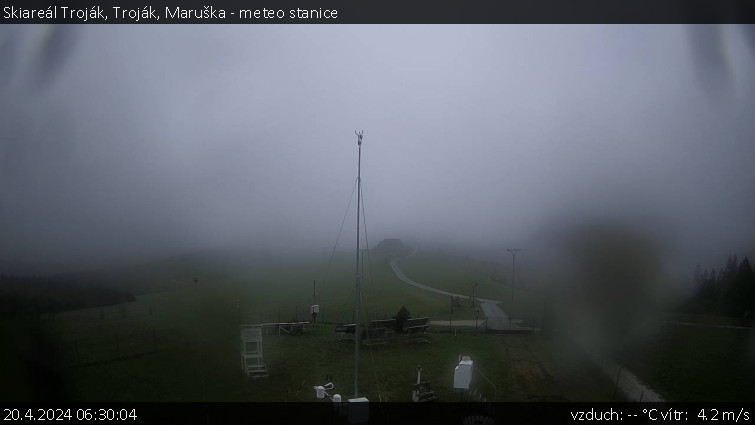 Skiareál Troják - Troják, Maruška - meteo stanice - 20.4.2024 v 06:30
