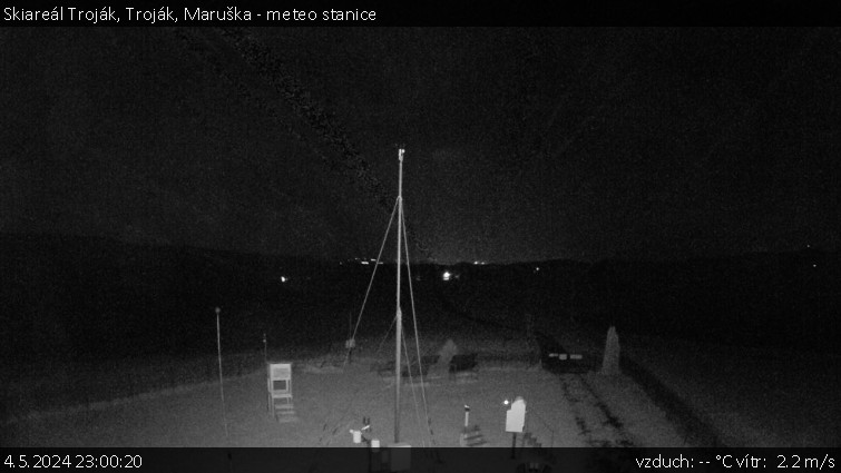 Skiareál Troják - Troják, Maruška - meteo stanice - 4.5.2024 v 23:00