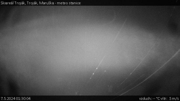 Skiareál Troják - Troják, Maruška - meteo stanice - 7.5.2024 v 01:30
