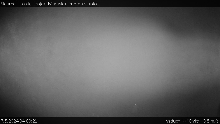 Skiareál Troják - Troják, Maruška - meteo stanice - 7.5.2024 v 04:00