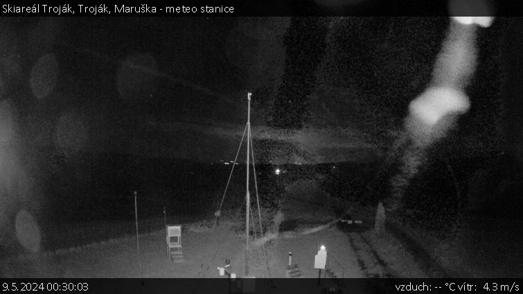 Skiareál Troják - Troják, Maruška - meteo stanice - 9.5.2024 v 00:30
