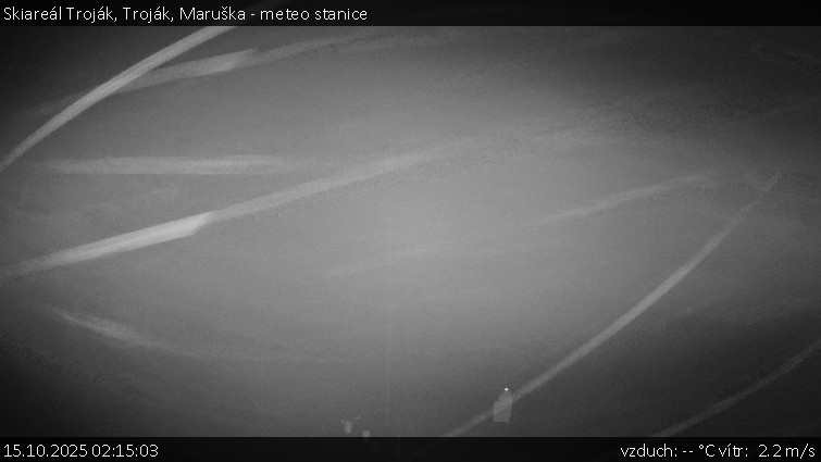 Skiareál Troják - Troják, Maruška - meteo stanice - 15.10.2025 v 02:15 Skiareál Troják - Troják, Maruška - meteo stanice - 15.10.2025 v 02:15