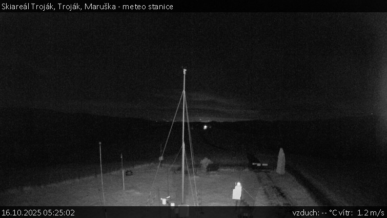 Skiareál Troják - Troják, Maruška - meteo stanice - 16.10.2025 v 05:25 Skiareál Troják - Troják, Maruška - meteo stanice - 16.10.2025 v 05:25