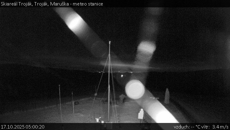 Skiareál Troják - Troják, Maruška - meteo stanice - 17.10.2025 v 05:00 Skiareál Troják - Troják, Maruška - meteo stanice - 17.10.2025 v 05:00