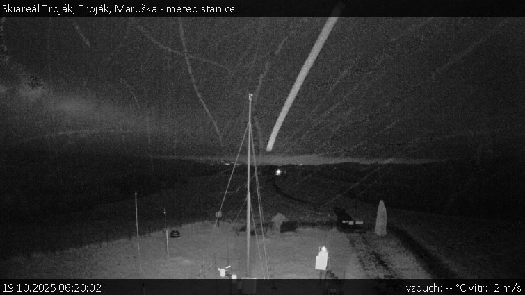 Skiareál Troják - Troják, Maruška - meteo stanice - 19.10.2025 v 06:20 Skiareál Troják - Troják, Maruška - meteo stanice - 19.10.2025 v 06:20