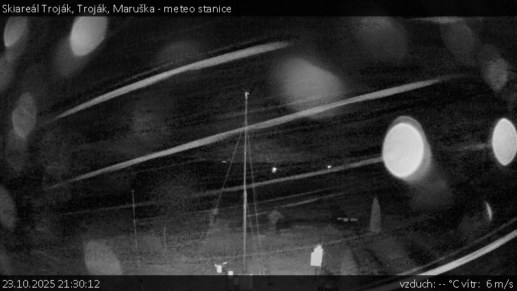 Skiareál Troják - Troják, Maruška - meteo stanice - 23.10.2025 v 21:30 Skiareál Troják - Troják, Maruška - meteo stanice - 23.10.2025 v 21:30