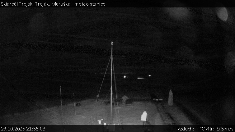 Skiareál Troják - Troják, Maruška - meteo stanice - 23.10.2025 v 21:55 Skiareál Troják - Troják, Maruška - meteo stanice - 23.10.2025 v 21:55