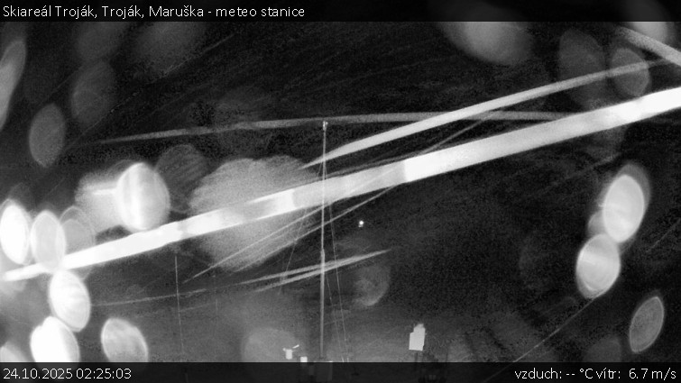 Skiareál Troják - Troják, Maruška - meteo stanice - 24.10.2025 v 02:25 Skiareál Troják - Troják, Maruška - meteo stanice - 24.10.2025 v 02:25