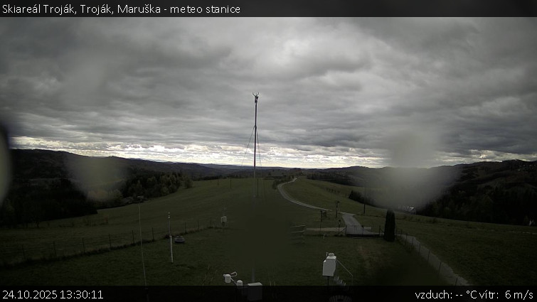 Skiareál Troják - Troják, Maruška - meteo stanice - 24.10.2025 v 13:30 Skiareál Troják - Troják, Maruška - meteo stanice - 24.10.2025 v 13:30