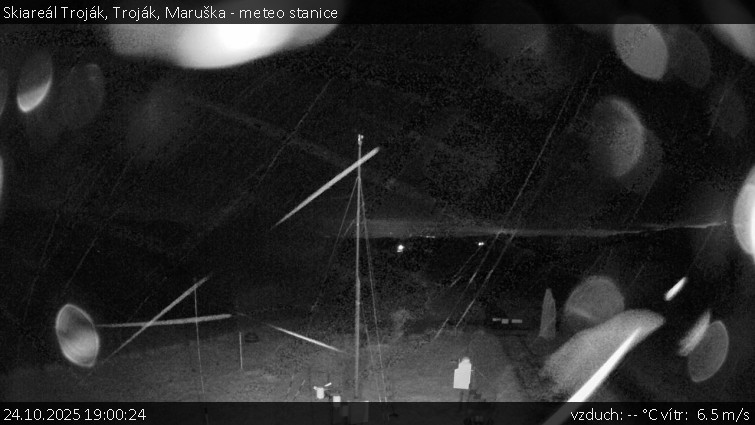 Skiareál Troják - Troják, Maruška - meteo stanice - 24.10.2025 v 19:00 Skiareál Troják - Troják, Maruška - meteo stanice - 24.10.2025 v 19:00