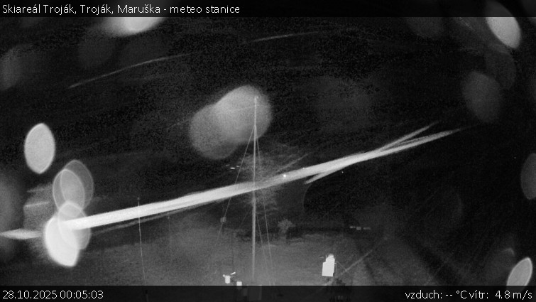 Skiareál Troják - Troják, Maruška - meteo stanice - 28.10.2025 v 00:05 Skiareál Troják - Troják, Maruška - meteo stanice - 28.10.2025 v 00:05