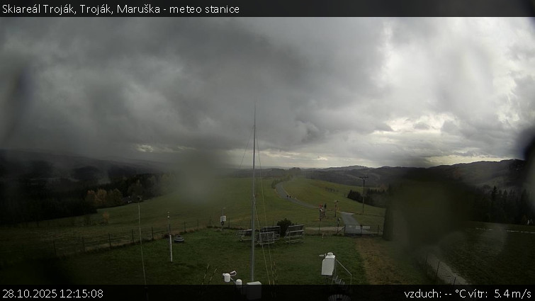 Skiareál Troják - Troják, Maruška - meteo stanice - 28.10.2025 v 12:15 Skiareál Troják - Troják, Maruška - meteo stanice - 28.10.2025 v 12:15