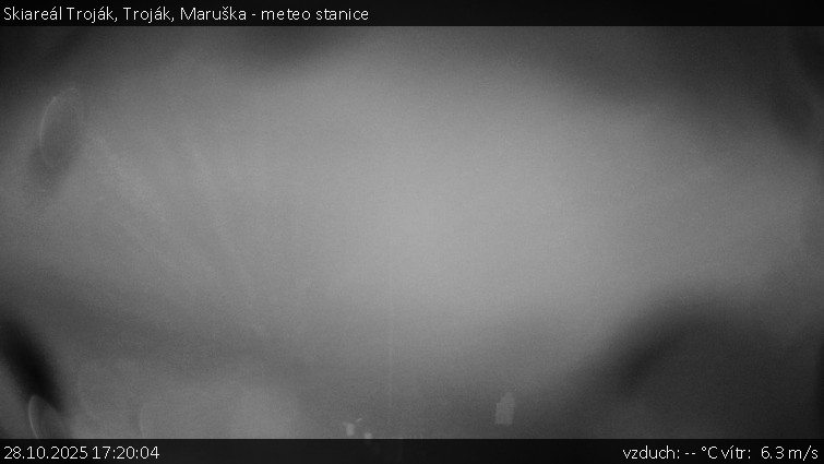 Skiareál Troják - Troják, Maruška - meteo stanice - 28.10.2025 v 17:20 Skiareál Troják - Troják, Maruška - meteo stanice - 28.10.2025 v 17:20