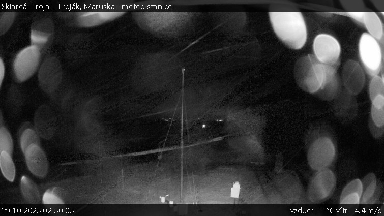 Skiareál Troják - Troják, Maruška - meteo stanice - 29.10.2025 v 02:50 Skiareál Troják - Troják, Maruška - meteo stanice - 29.10.2025 v 02:50