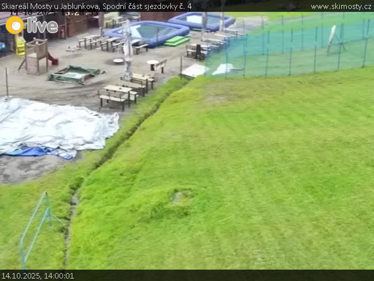 Skiareál Mosty u Jablunkova - Spodní část sjezdovky č. 4 - 14.10.2025 v 14:00 Skiareál Mosty u Jablunkova - Spodní část sjezdovky č. 4 - 14.10.2025 v 14:00