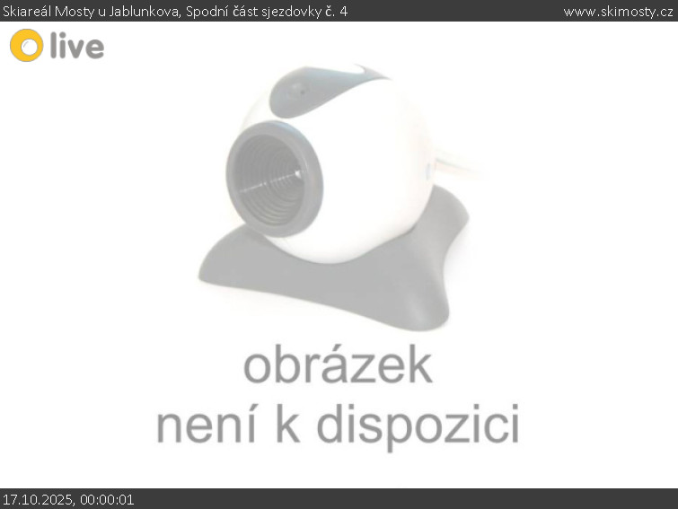 Skiareál Mosty u Jablunkova - Spodní část sjezdovky č. 4 - 17.10.2025 v 00:00 Skiareál Mosty u Jablunkova - Spodní část sjezdovky č. 4 - 17.10.2025 v 00:00