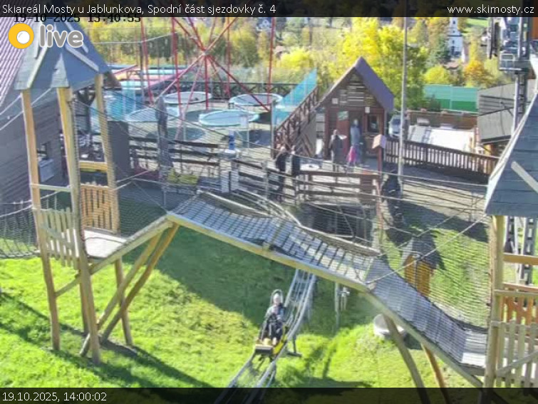 Skiareál Mosty u Jablunkova - Spodní část sjezdovky č. 4 - 19.10.2025 v 14:00 Skiareál Mosty u Jablunkova - Spodní část sjezdovky č. 4 - 19.10.2025 v 14:00