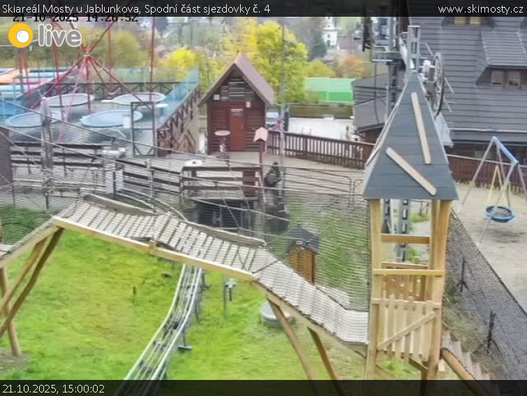 Skiareál Mosty u Jablunkova - Spodní část sjezdovky č. 4 - 21.10.2025 v 15:00 Skiareál Mosty u Jablunkova - Spodní část sjezdovky č. 4 - 21.10.2025 v 15:00