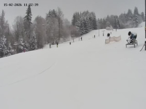 Skiareál Mosty u Jablunkova - Spodní část sjezdovky č. 4 - 15.2.2026 v 12:00 Skiareál Mosty u Jablunkova - Spodní část sjezdovky č. 4 - 15.2.2026 v 12:00