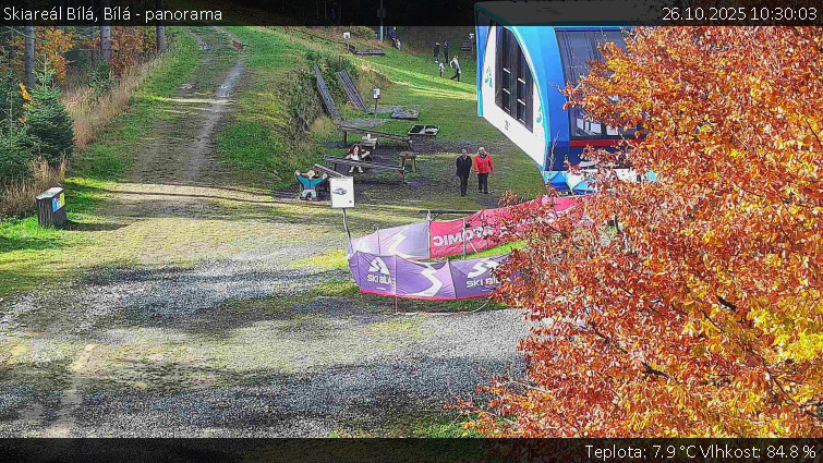 Skiareál Bílá - Bílá - panorama - 26.10.2025 v 10:30 Skiareál Bílá - Bílá - panorama - 26.10.2025 v 10:30