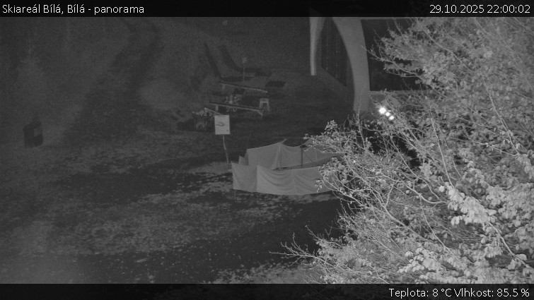 Skiareál Bílá - Bílá - panorama - 29.10.2025 v 22:00 Skiareál Bílá - Bílá - panorama - 29.10.2025 v 22:00