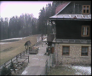 SkiAreál - Horský hotel Vsacký Cáb - Terasa horského hotelu - 4.4.2023 v 07:00