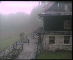 Terasa horského hotelu