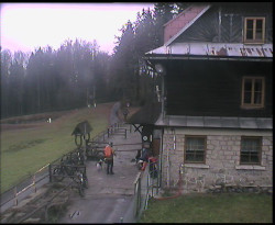 Terasa horského hotelu