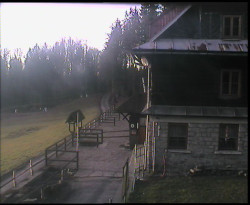 Terasa horského hotelu