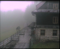 Terasa horského hotelu