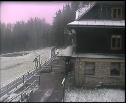 Terasa horského hotelu