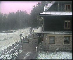 Terasa horského hotelu