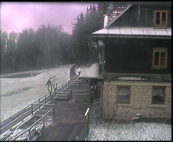 Terasa horského hotelu